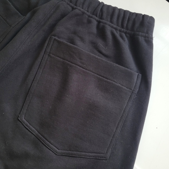 Roucha Penn Fleece Pants Oversized High Waist Wide Leg Black - Picture 6 of 9